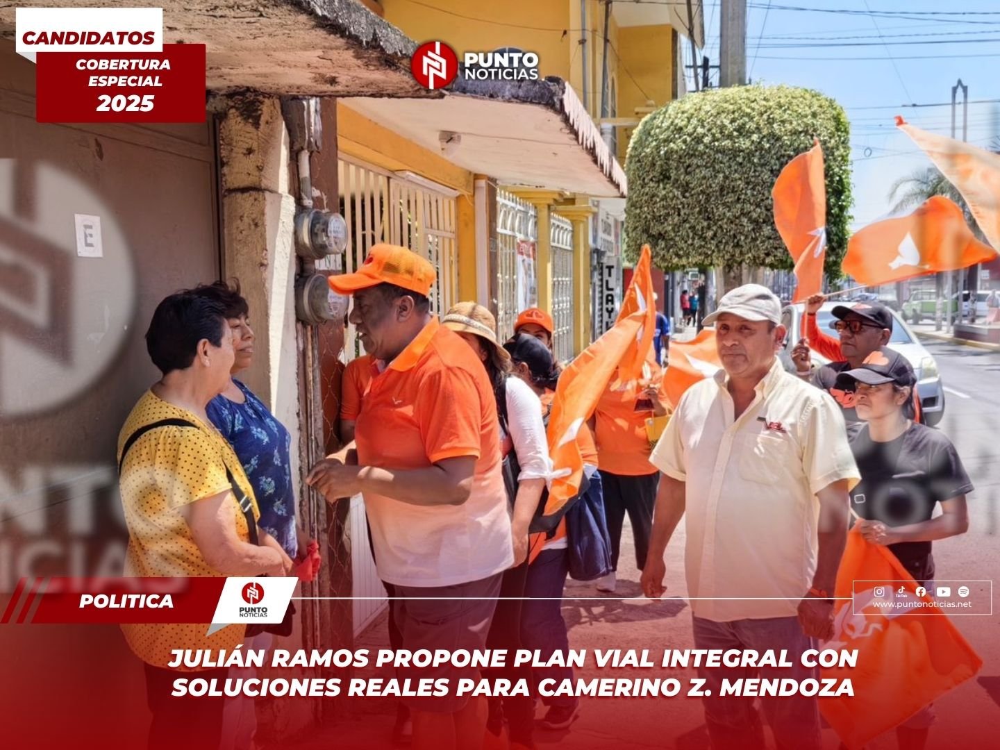 Julián Ramos propone plan vial integral con soluciones reales para Camerino Z. Mendoza
