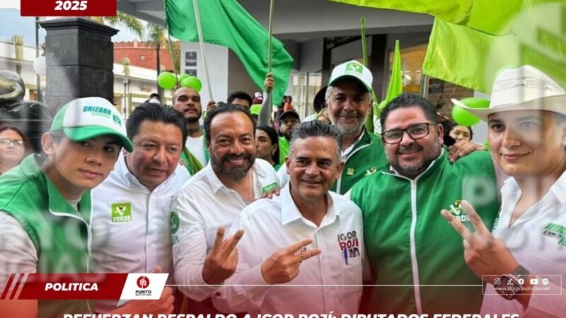 Refuerzan respaldo a Igor Rojí; diputados federales apoyan proyecto con enfoque ambiental en Orizaba
