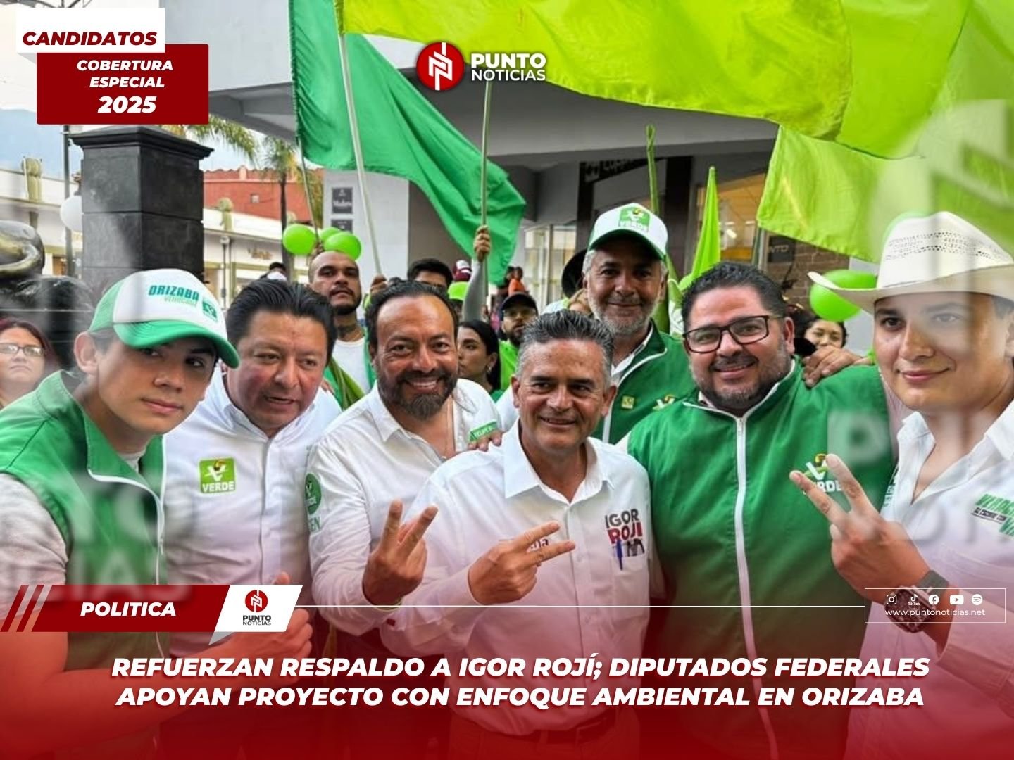 Refuerzan respaldo a Igor Rojí; diputados federales apoyan proyecto con enfoque ambiental en Orizaba