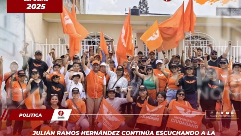 Julián Ramos Hernández continúa escuchando a la ciudadanía en su recorrido por colonias de Camerino Z. Mendoza