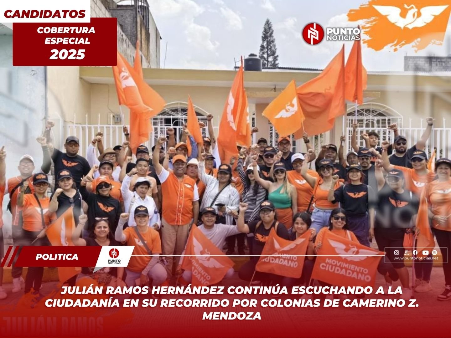 Julián Ramos Hernández continúa escuchando a la ciudadanía en su recorrido por colonias de Camerino Z. Mendoza