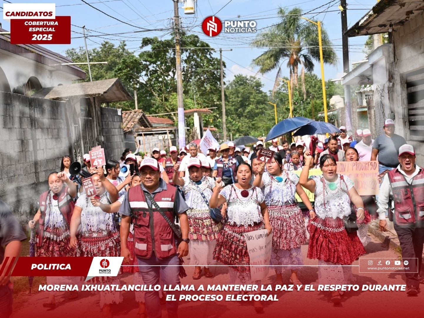 Morena Ixhuatlancillo llama a mantener la paz y el respeto durante el proceso electoral