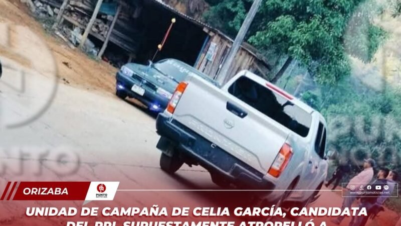 Unidad de campaña de Celia García, candidata del PRI, supuestamente atropelló a motociclista en Mixtla de Altamirano