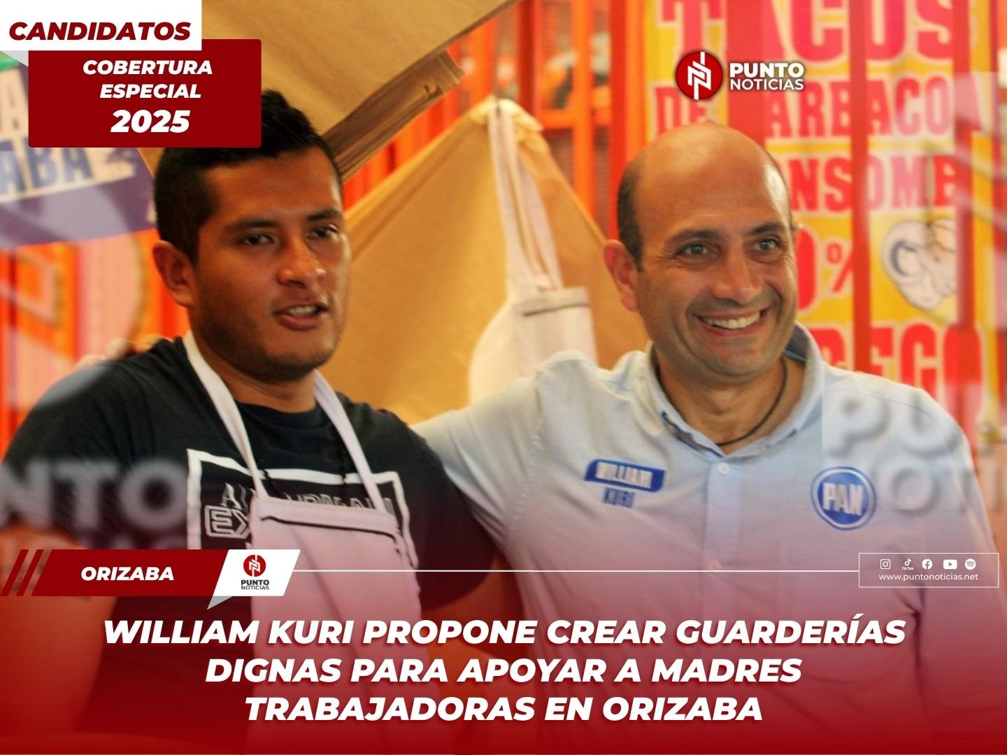 William Kuri promete apoyo económico a locatarios de mercados en Orizaba