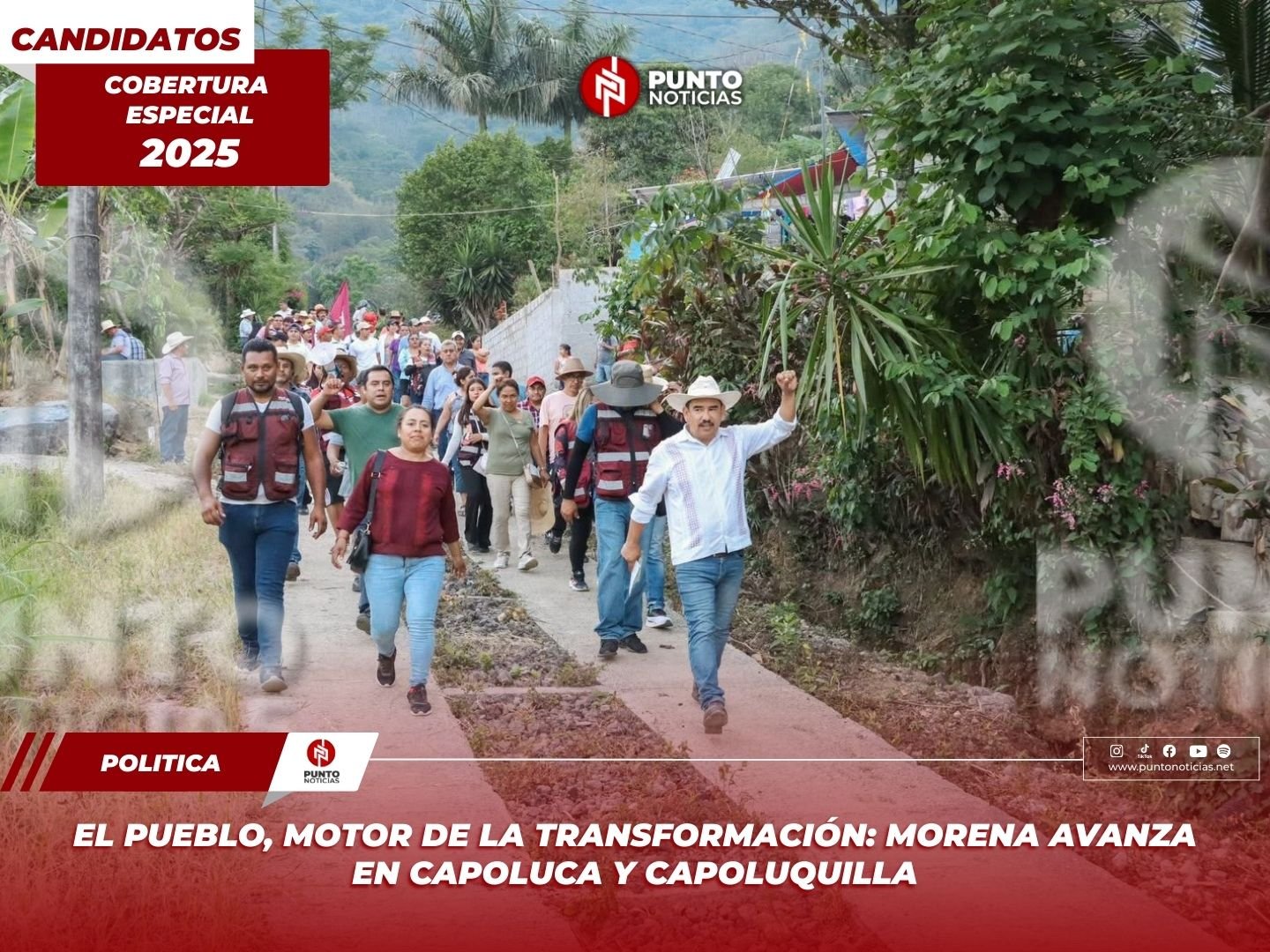El pueblo, motor de la transformación: Morena avanza en Capoluca y Capoluquilla