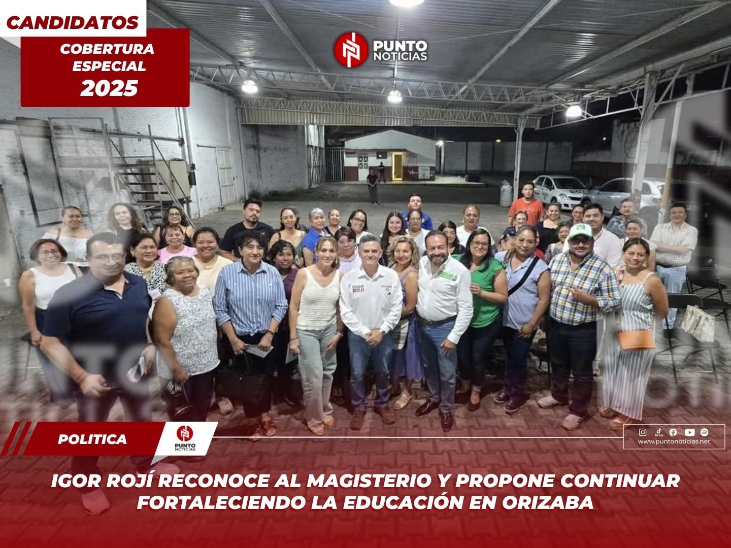 Igor Rojí reconoce al magisterio y propone continuar fortaleciendo la educación en Orizaba