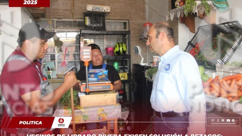 Vecinos de Librado Rivera exigen solución a rezagos; William Kuri se compromete a mejorar servicios públicos