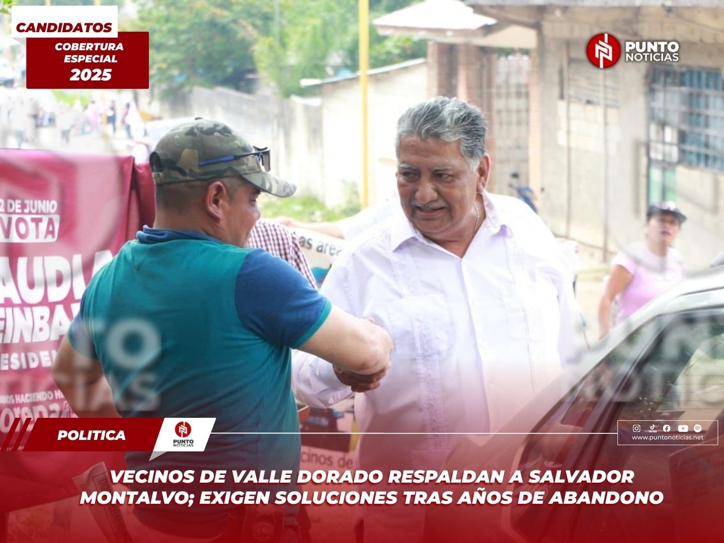 Vecinos de Valle Dorado respaldan a Salvador Montalvo; exigen soluciones tras años de abandono