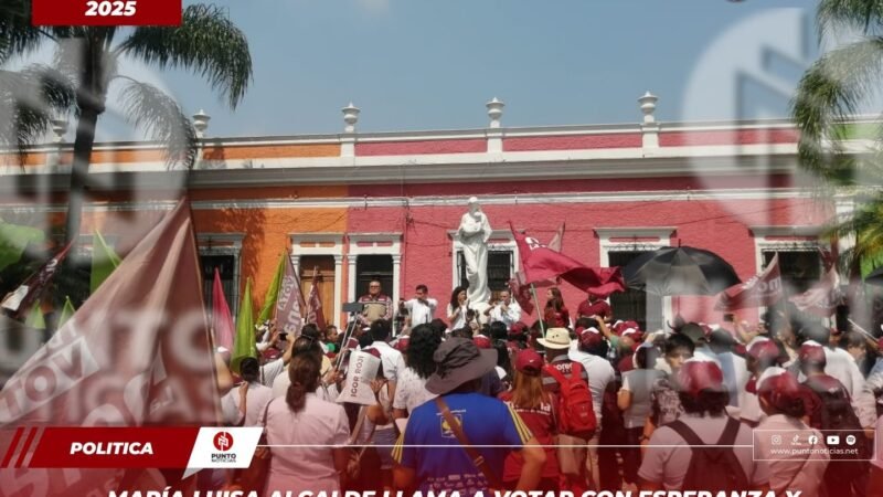 María Luisa Alcalde llama a votar con esperanza y promete vigilancia electoral en Orizaba