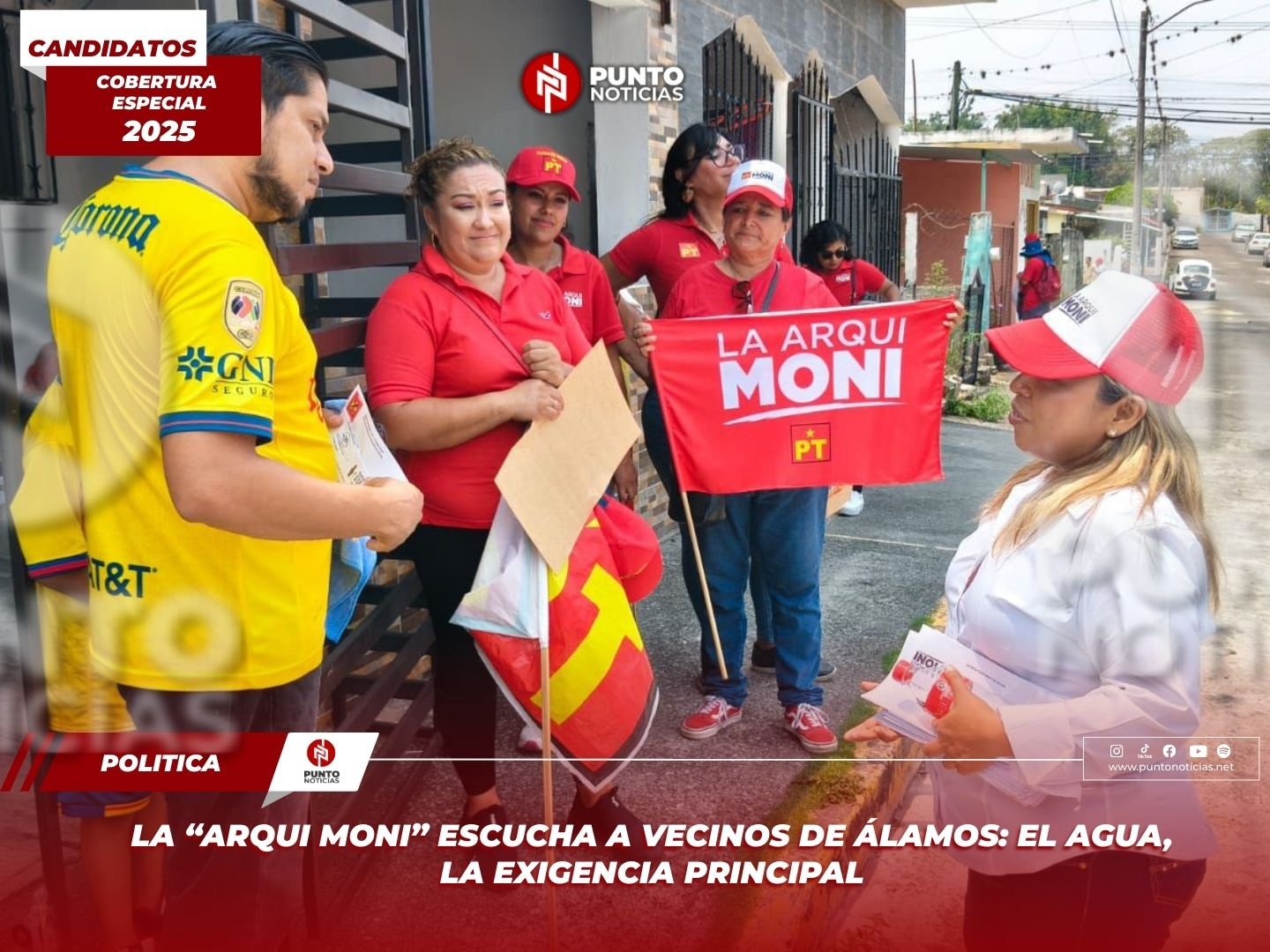 La “Arqui Moni” escucha a vecinos de Álamos: el agua, la exigencia principal