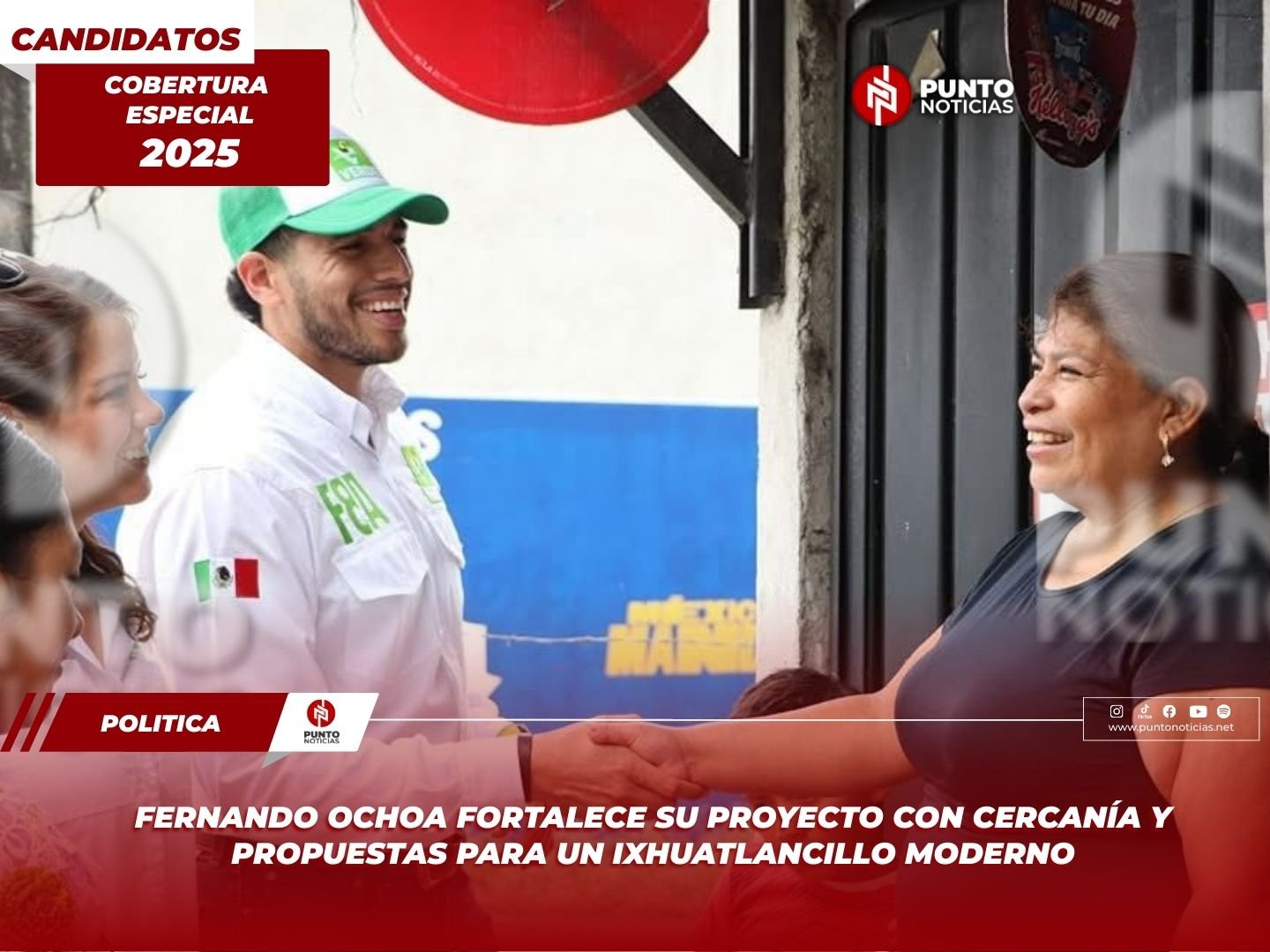 Fernando Ochoa fortalece su proyecto con cercanía y propuestas para un Ixhuatlancillo moderno