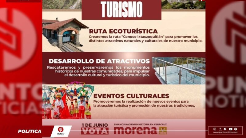 José Luis Cortés propone detonar turismo y cultura en Ixtaczoquitlán como motor económico