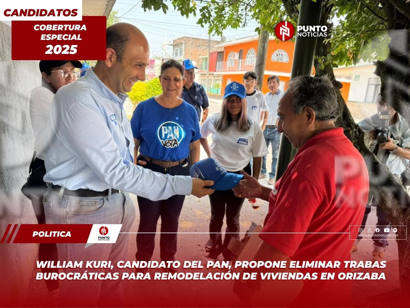William Kuri, candidato del PAN, propone eliminar trabas burocráticas para remodelación de viviendas en Orizaba