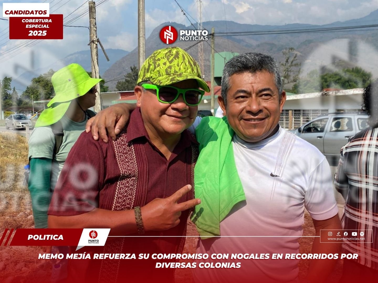 Memo Mejía refuerza su compromiso con Nogales en recorridos por diversas colonias
