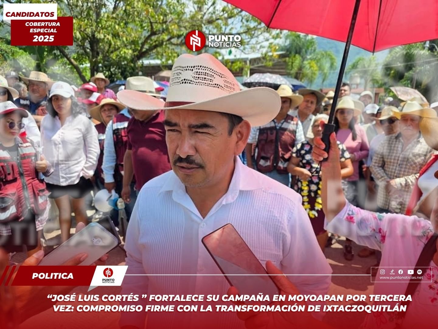 “José Luis Cortés ” fortalece su campaña en Moyoapan por tercera vez: compromiso firme con la transformación de Ixtaczoquitlán