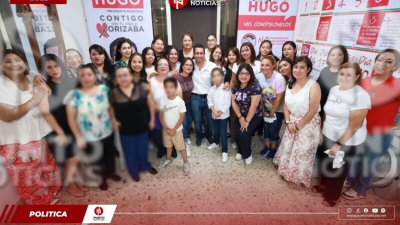 Hugo Chahin continúa ganando respaldo en la recta final de la campaña por Orizaba