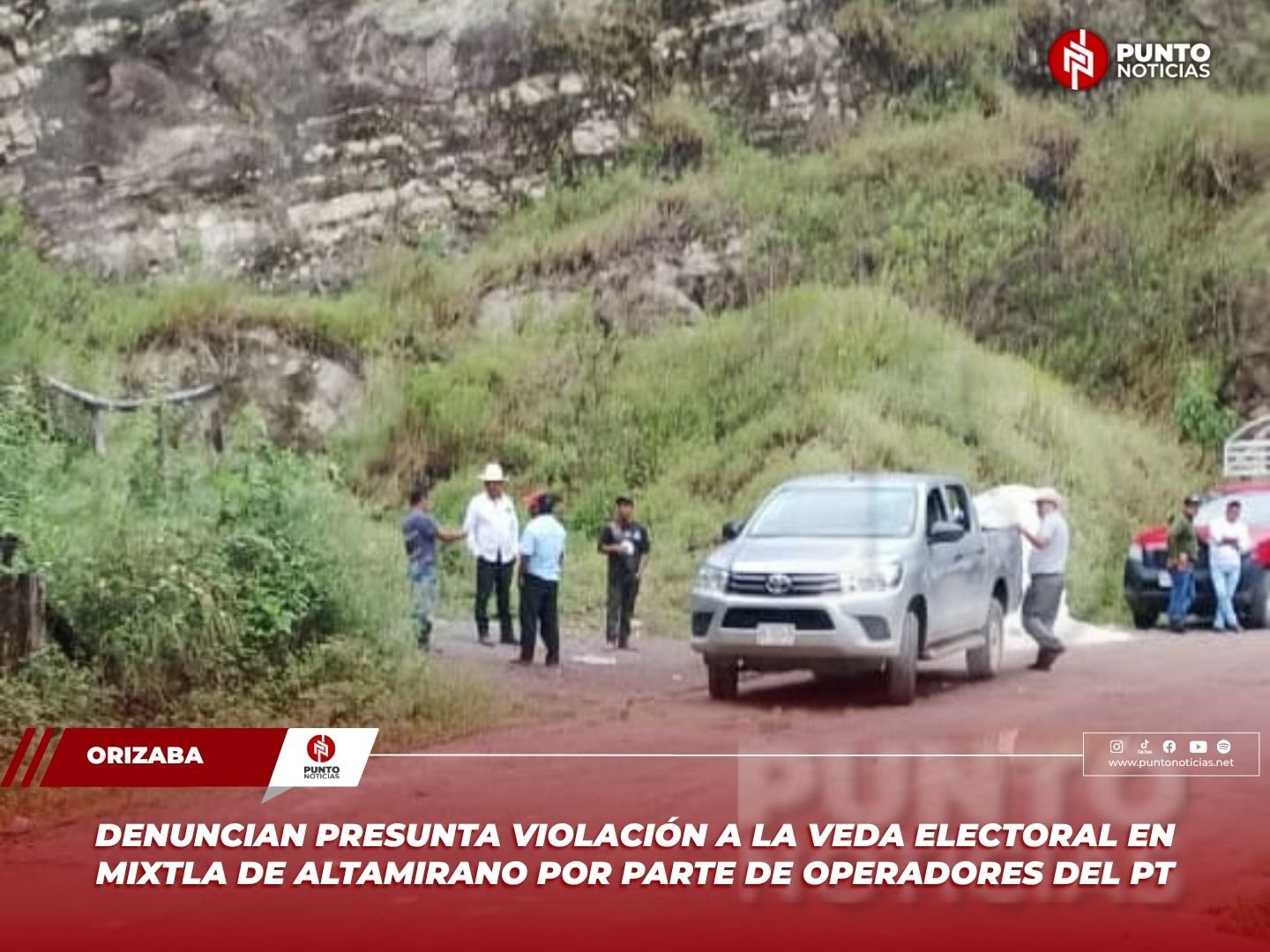Denuncian presunta violación a la veda electoral en Mixtla de Altamirano por parte de operadores del PT