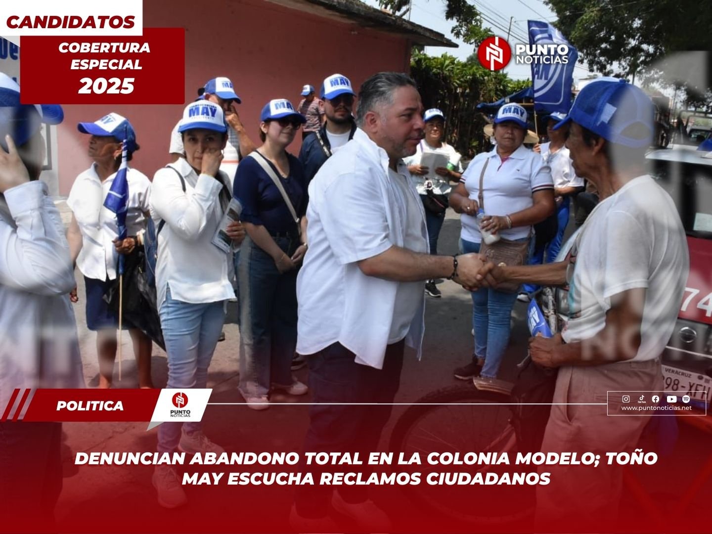 Denuncian abandono total en la Colonia Modelo; Toño May escucha reclamos ciudadanos