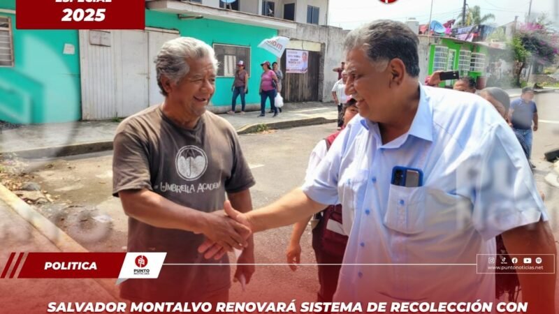 Salvador Montalvo renovará sistema de recolección con cuatro nuevos camiones compactadores