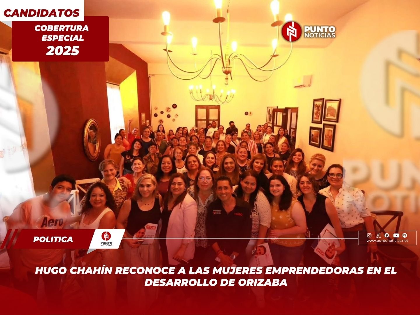Hugo Chahín reconoce a las mujeres emprendedoras en el desarrollo de Orizaba