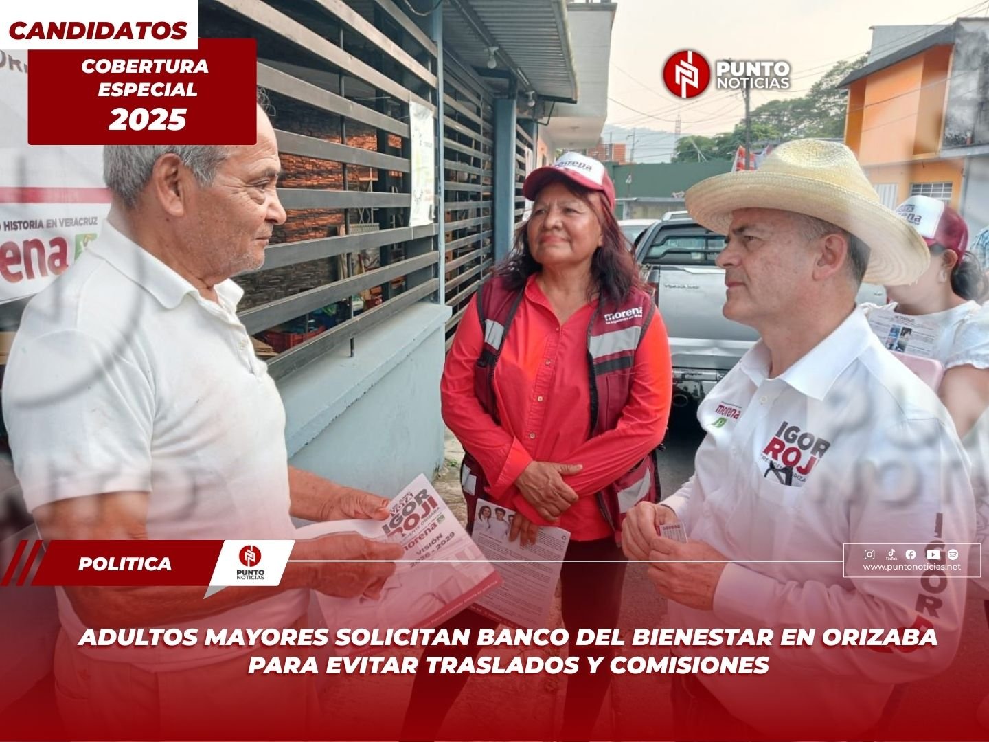 Adultos Mayores solicitan Banco del Bienestar en Orizaba para evitar traslados y comisiones