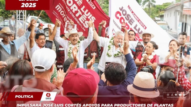 IMPULSARÁ JOSÉ LUIS CORTÉS APOYOS PARA PRODUCTORES DE PLANTAS ORNAMENTALES EN IXTACZOQUITLÁN
