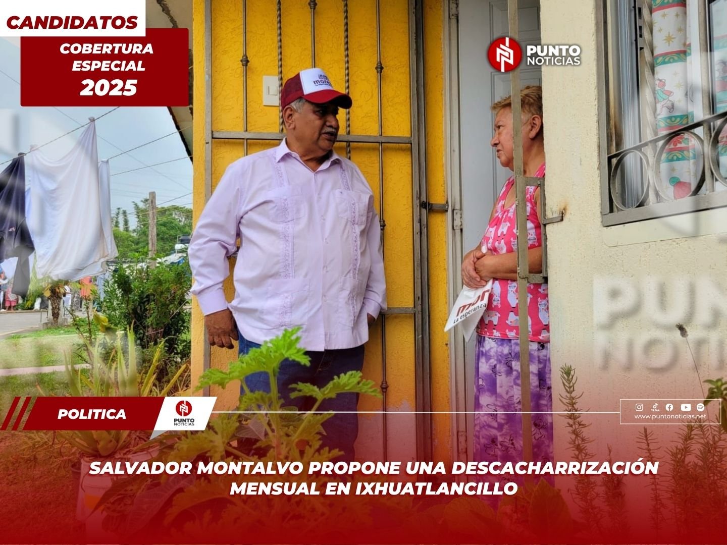 Salvador Montalvo propone una descacharrización mensual en Ixhuatlancillo