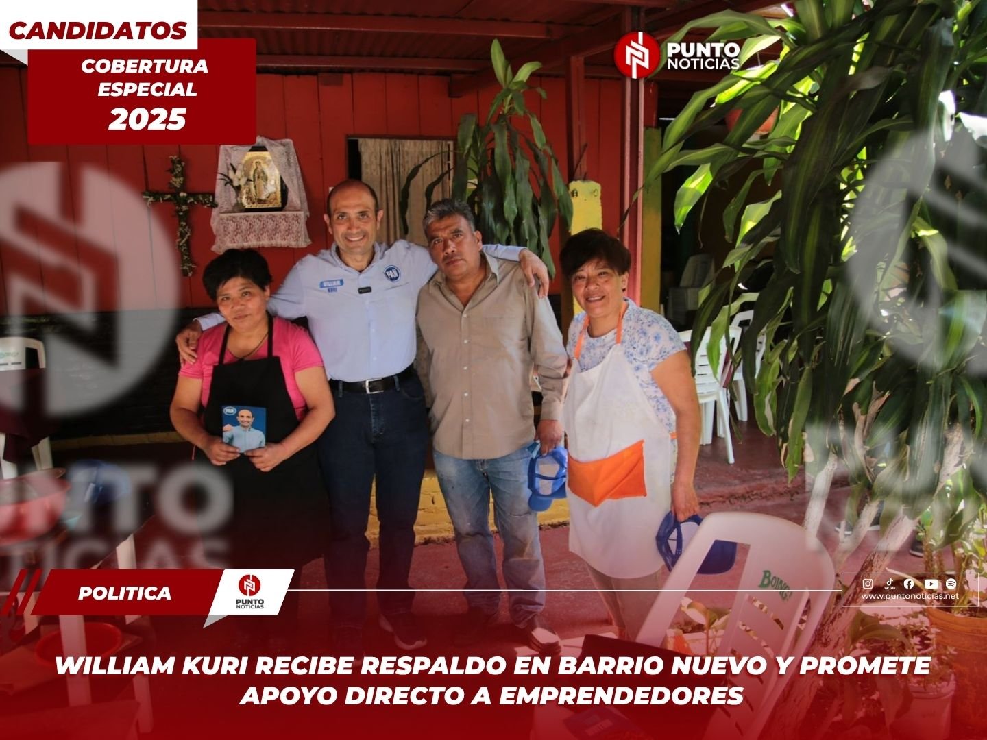 William Kuri recibe respaldo en Barrio Nuevo y promete apoyo directo a emprendedores