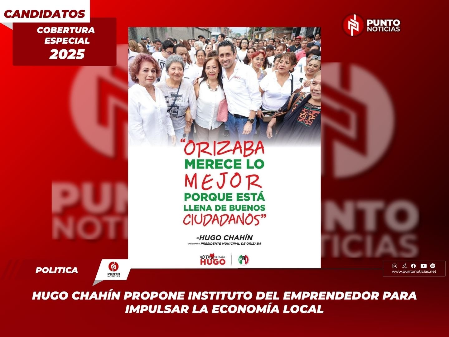 Hugo Chahín propone Instituto del Emprendedor para impulsar la economía local