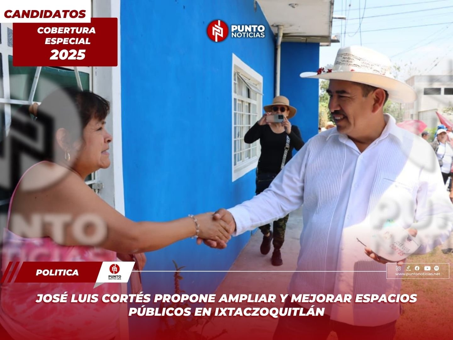José Luis Cortés propone ampliar y mejorar espacios públicos en Ixtaczoquitlán