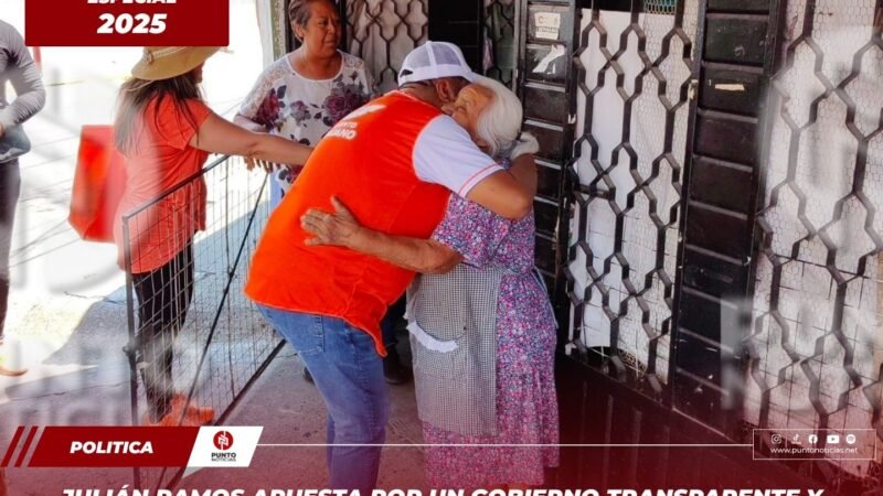 Julián Ramos apuesta por un gobierno transparente y cercano en Camerino Z. Mendoza