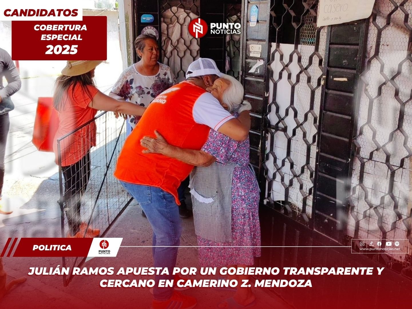 Julián Ramos apuesta por un gobierno transparente y cercano en Camerino Z. Mendoza
