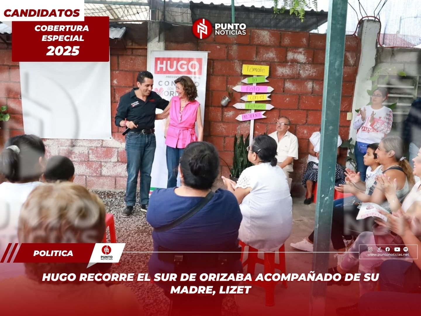 Hugo recorre el sur de Orizaba acompañado de su madre, Lizet
