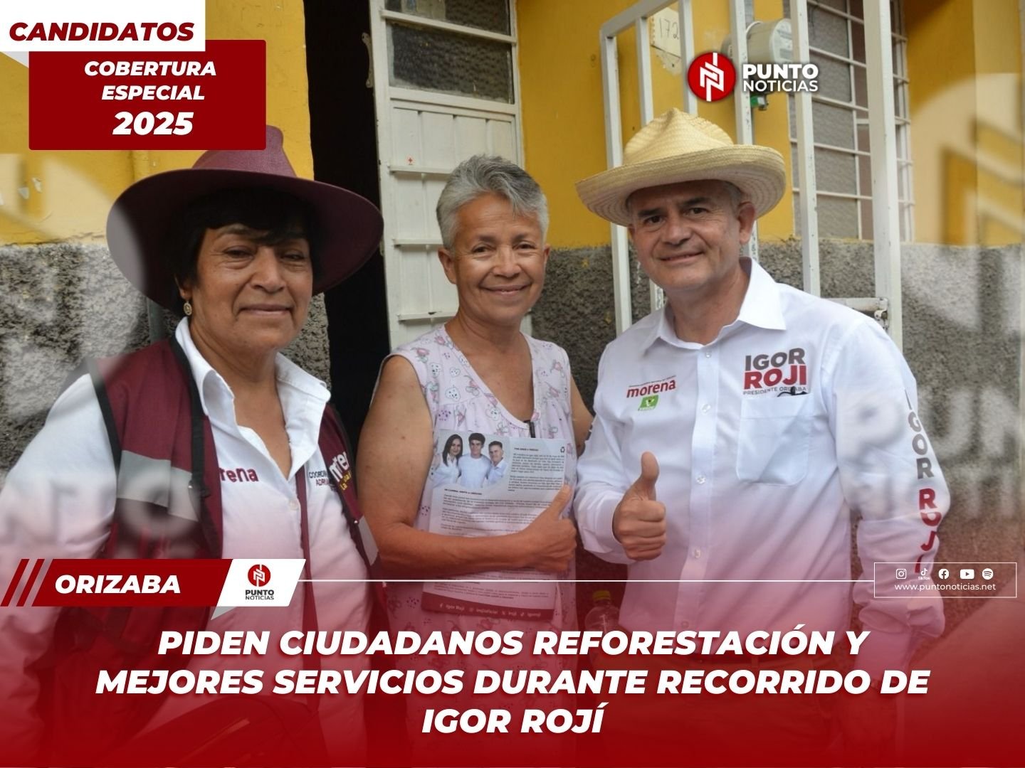 Piden ciudadanos reforestación y mejores servicios durante recorrido de Igor Rojí