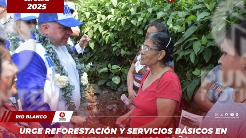 Urge reforestación y servicios básicos en la parte alta de Tenango: Toño May escucha a vecinos