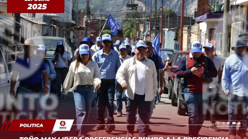 Toño May lidera preferencias rumbo a la presidencia municipal de Río Blanco