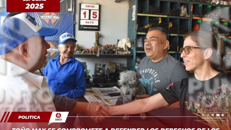 Toño May se compromete a defender los derechos de los animales en Río Blanco