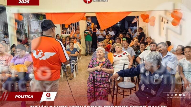 Julián Ramos Hernández; propone “Cero Calles Oscuras” y Cableado Subterráneo