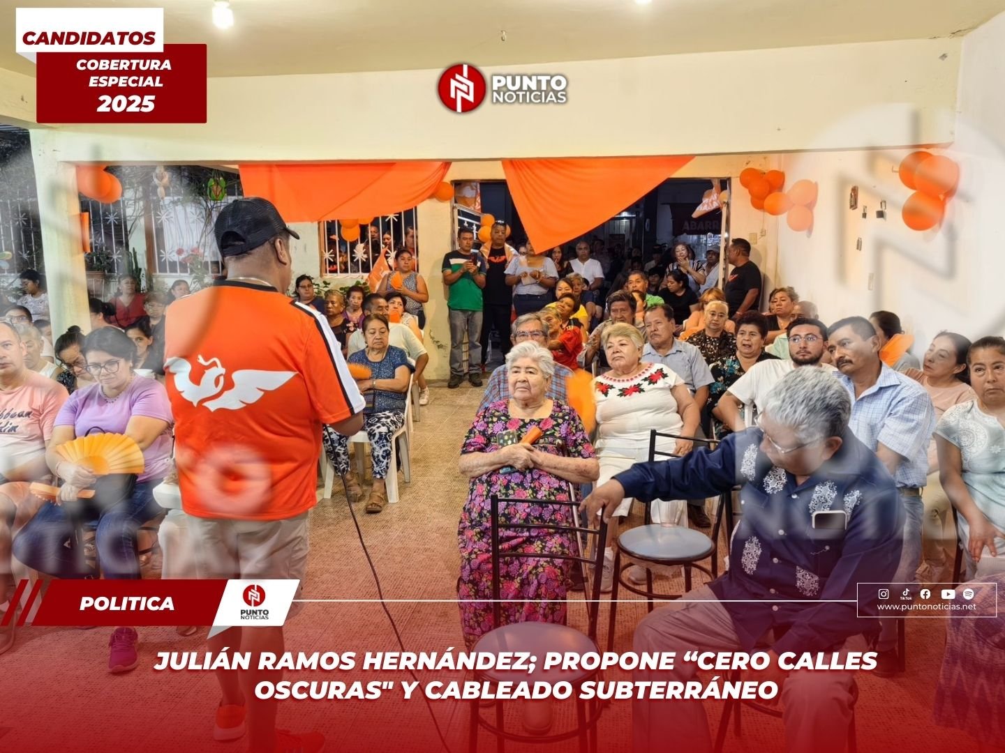 Julián Ramos Hernández; propone “Cero Calles Oscuras” y Cableado Subterráneo