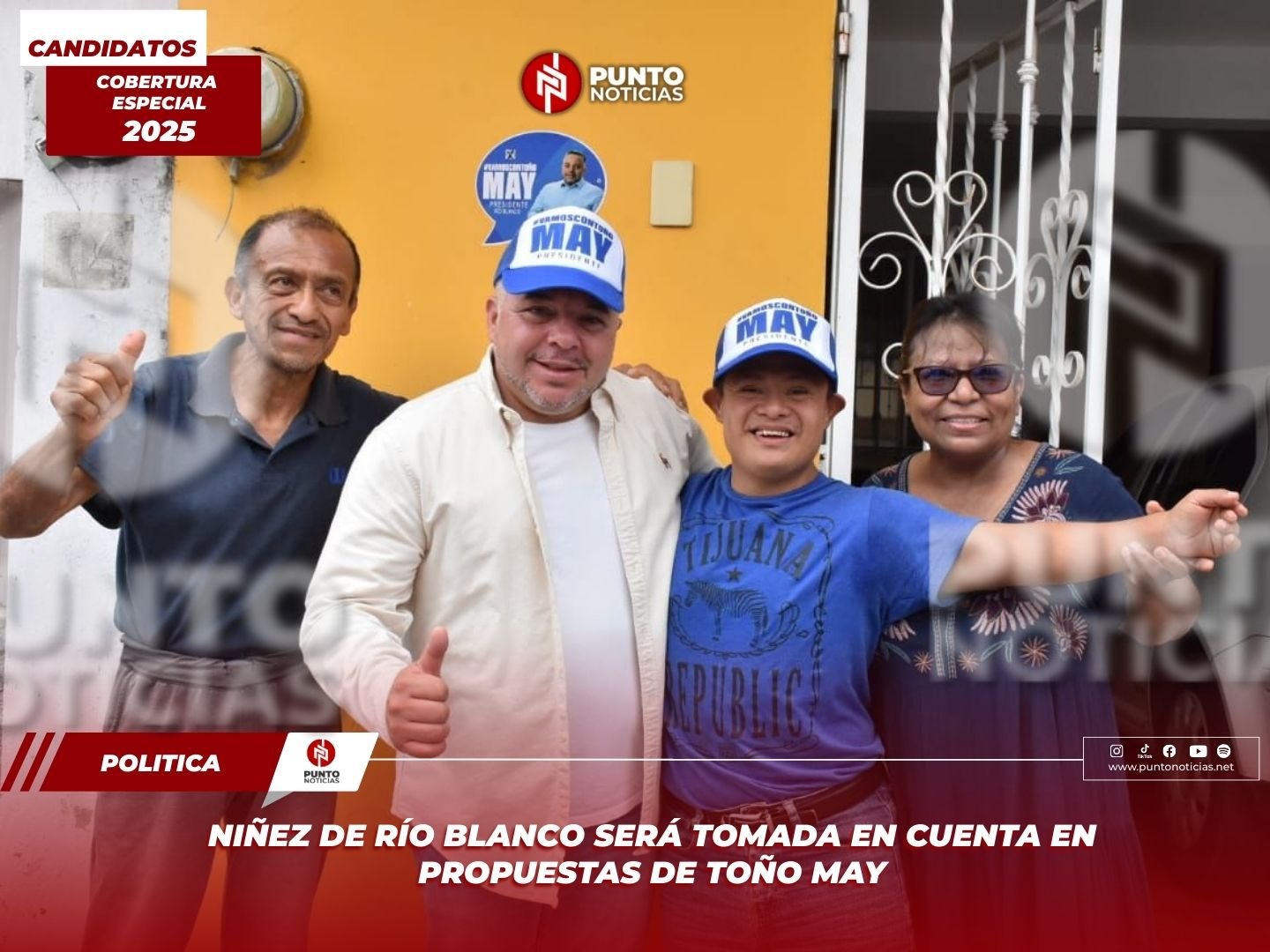 Niñez de Río Blanco será tomada en cuenta en propuestas de Toño May