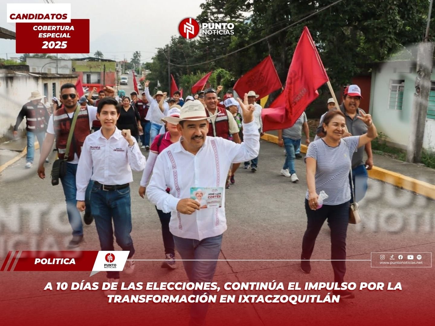 A 10 días de las elecciones, continúa el impulso por la transformación en Ixtaczoquitlán