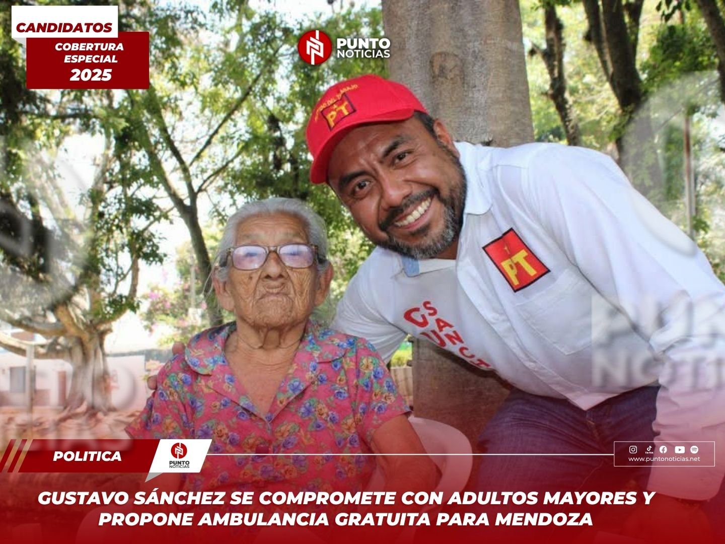 Gustavo Sánchez se compromete con adultos mayores y propone ambulancia gratuita para Mendoza