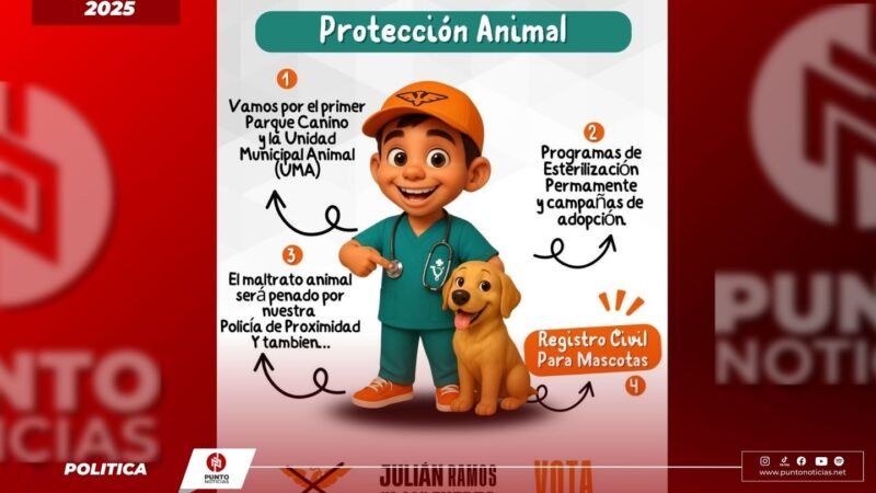 Julián Ramos Impulsa Agenda Pionera de Bienestar Animal en Camerino Z. Mendoza