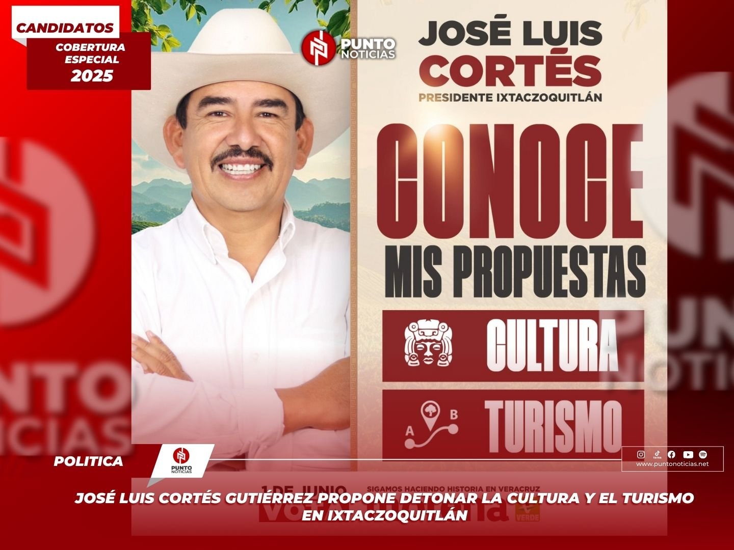 José Luis Cortés Gutiérrez propone detonar la cultura y el turismo en Ixtaczoquitlán