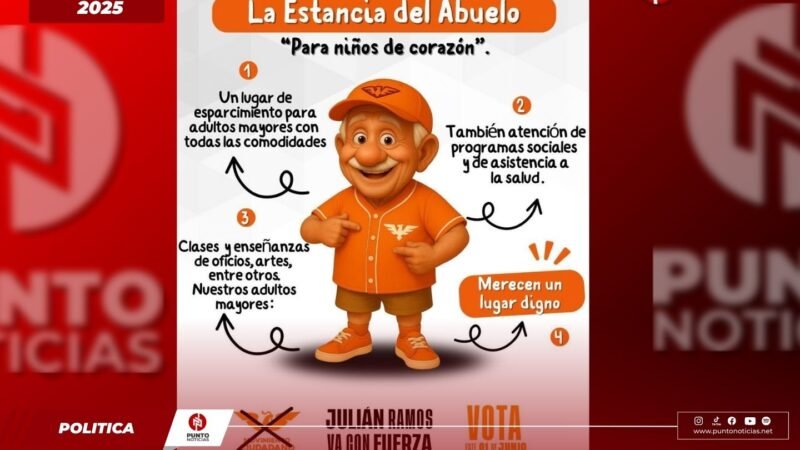 Julián Ramos propone “Estancia del Abuelo” para dignificar la vida de adultos mayores en Camerino Z. Mendoza