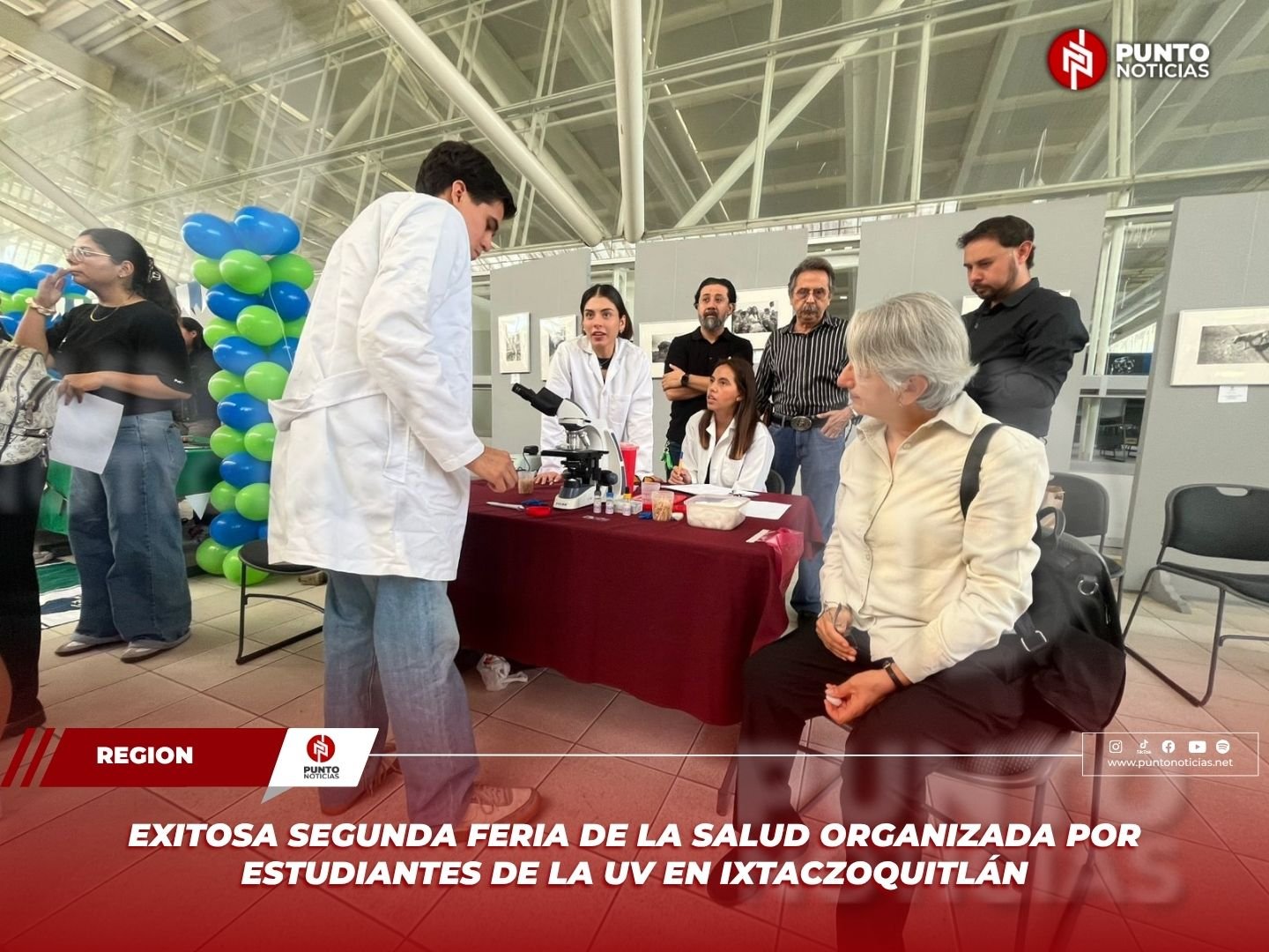Exitosa Segunda Feria de la Salud organizada por estudiantes de la UV en Ixtaczoquitlán