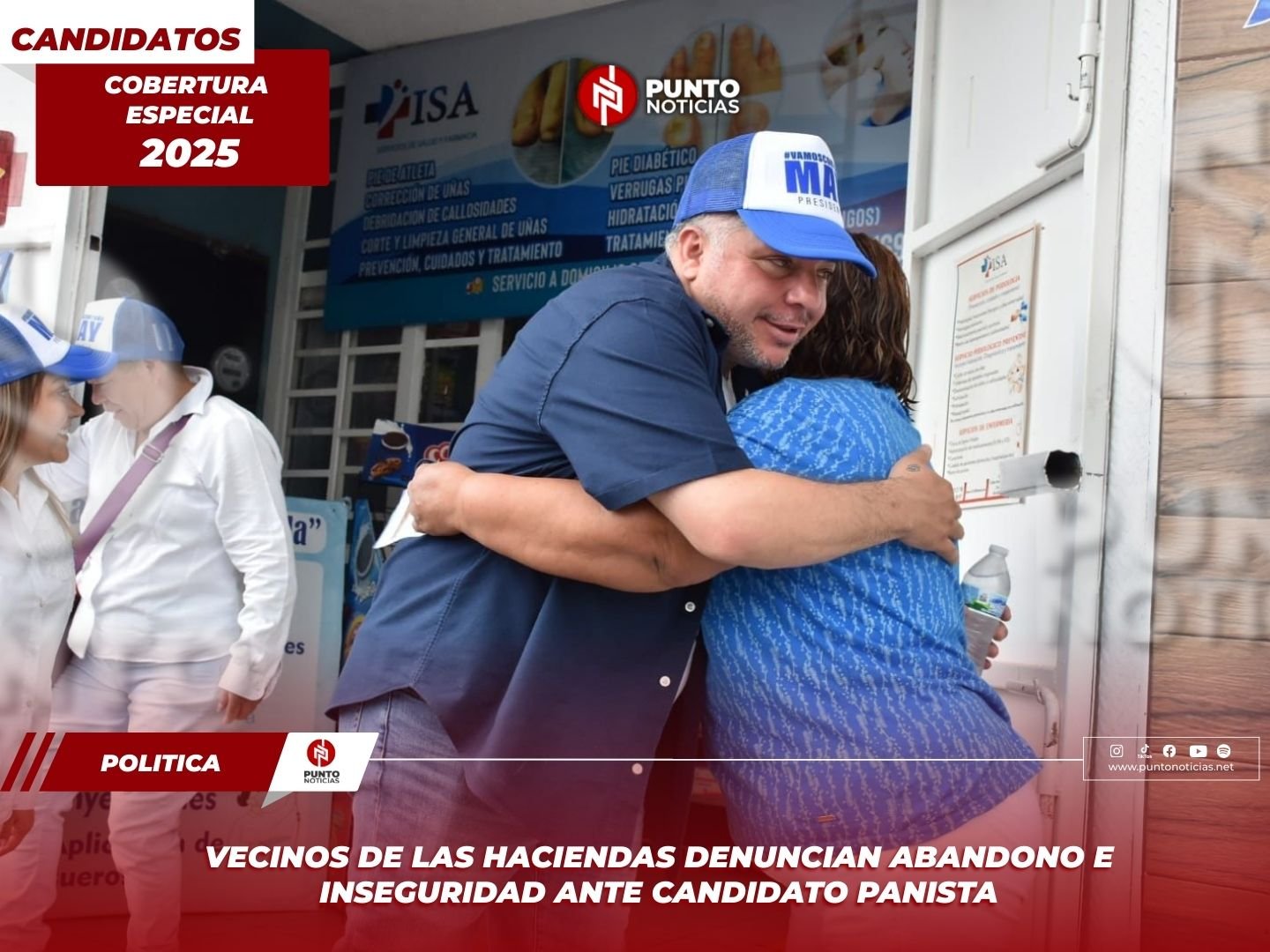 Vecinos de Las Haciendas denuncian abandono e inseguridad ante candidato panista