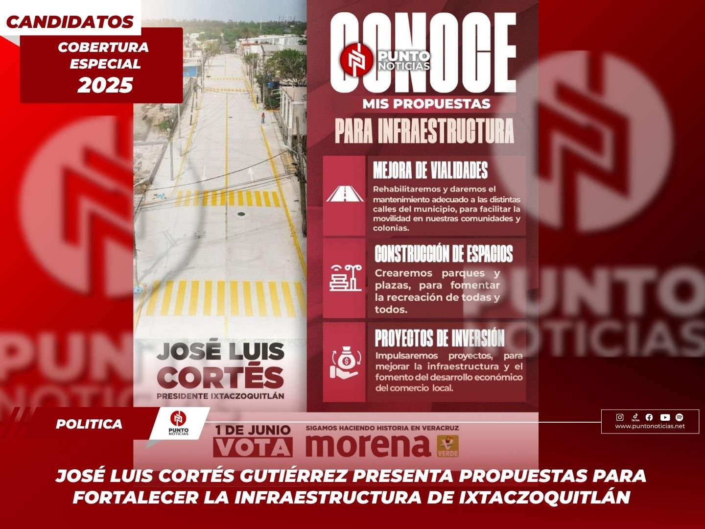 José Luis Cortés Gutiérrez presenta propuestas para fortalecer la infraestructura de Ixtaczoquitlán