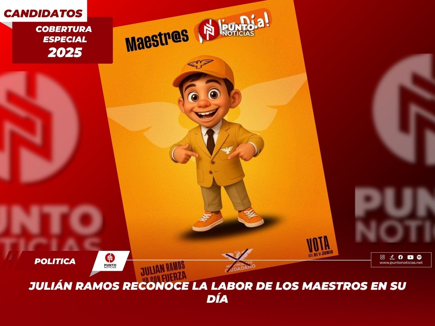 Julián Ramos reconoce la labor de los maestros en su día
