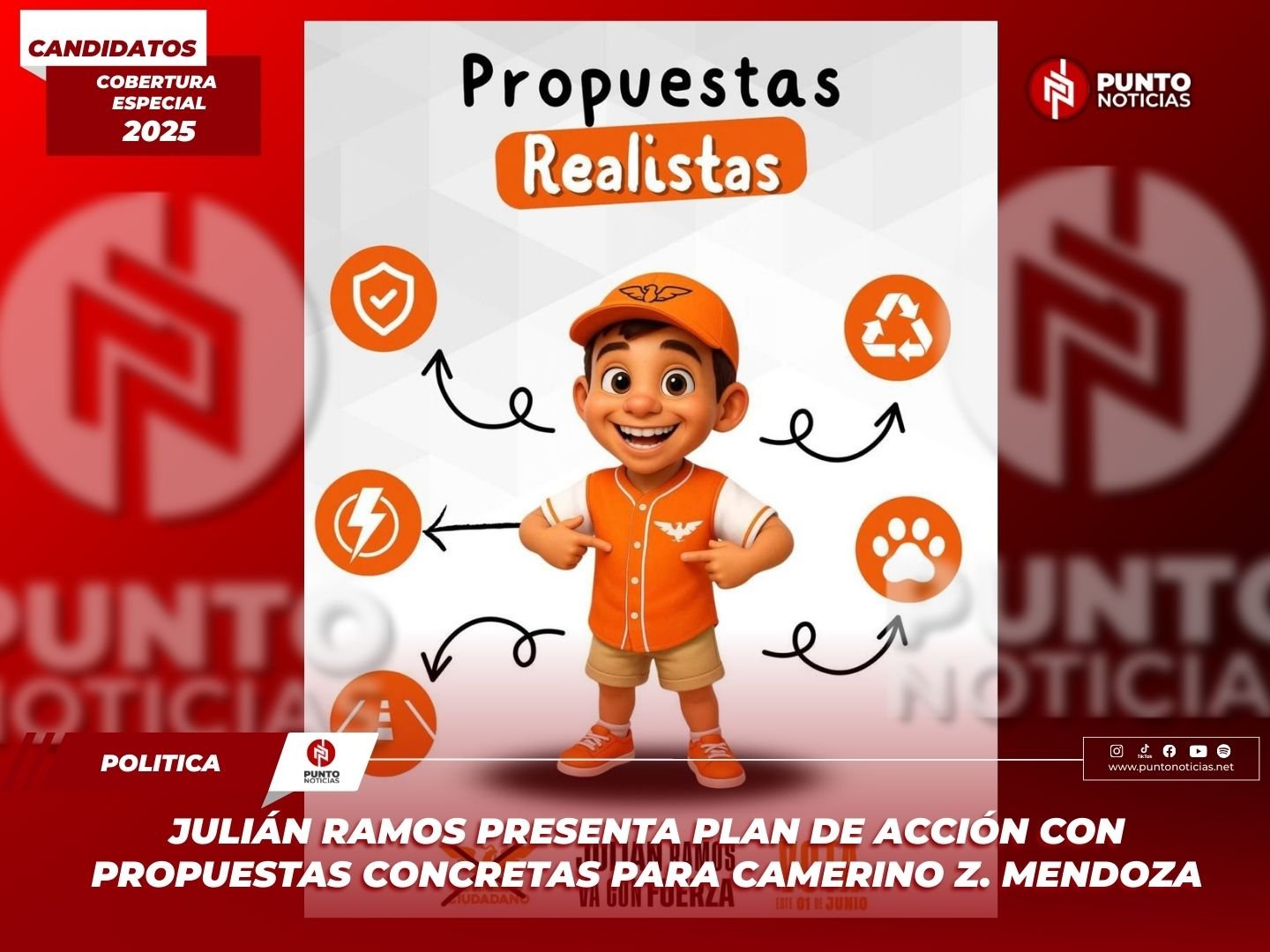 Julián Ramos presenta plan de acción con propuestas concretas para Camerino Z. Mendoza
